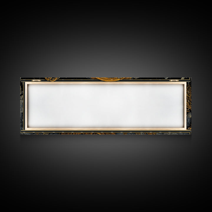 Zeus With Staff Gold Canvas Print, Greek God Wall Art, Regal Mythology Decor, Real Wood Frame Luxury Artwork