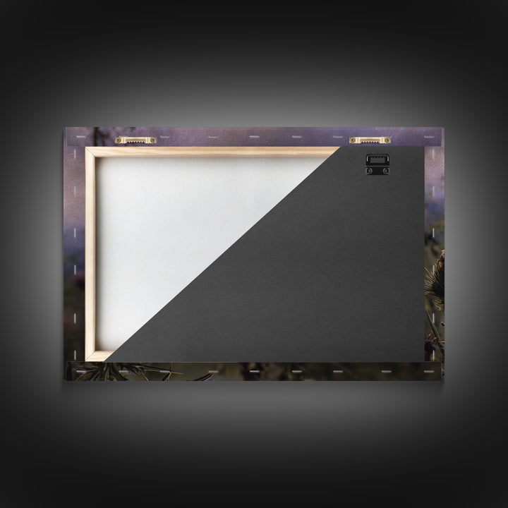 Butterfly Resting on a Blooming Thistle Canvas Print, Nature Art, Landscape Print, Living Room Decor, Fine Art, Nature, NAT-3x2-56