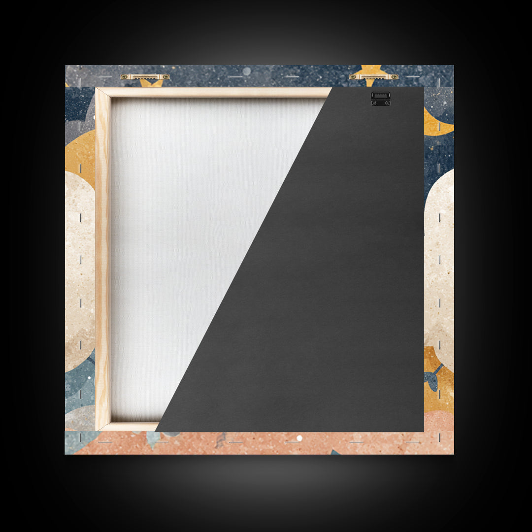 Moon and Stars Framed Canvas Print, Nursery Art, Girl Nursery Decor, Nursery Decor, Fine Art, Nursery, Kids Room Art, NUR-1x1-27