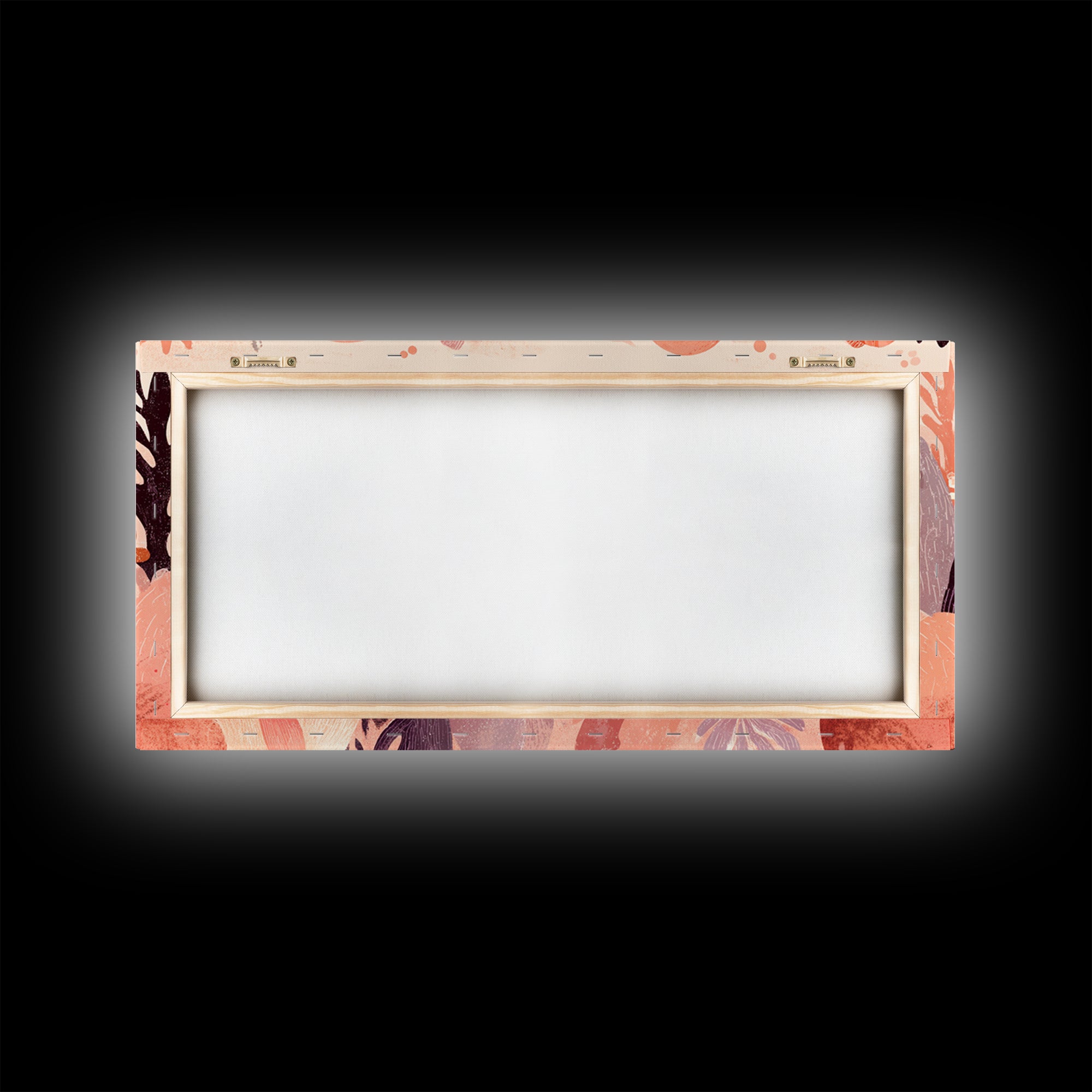 Friendly Ocean Creatures Canvas Print, Nursery Art, Textured Painting, Nursery Decor, Fine Art, Nursery, Wall Art Print, NUR-2x1-44