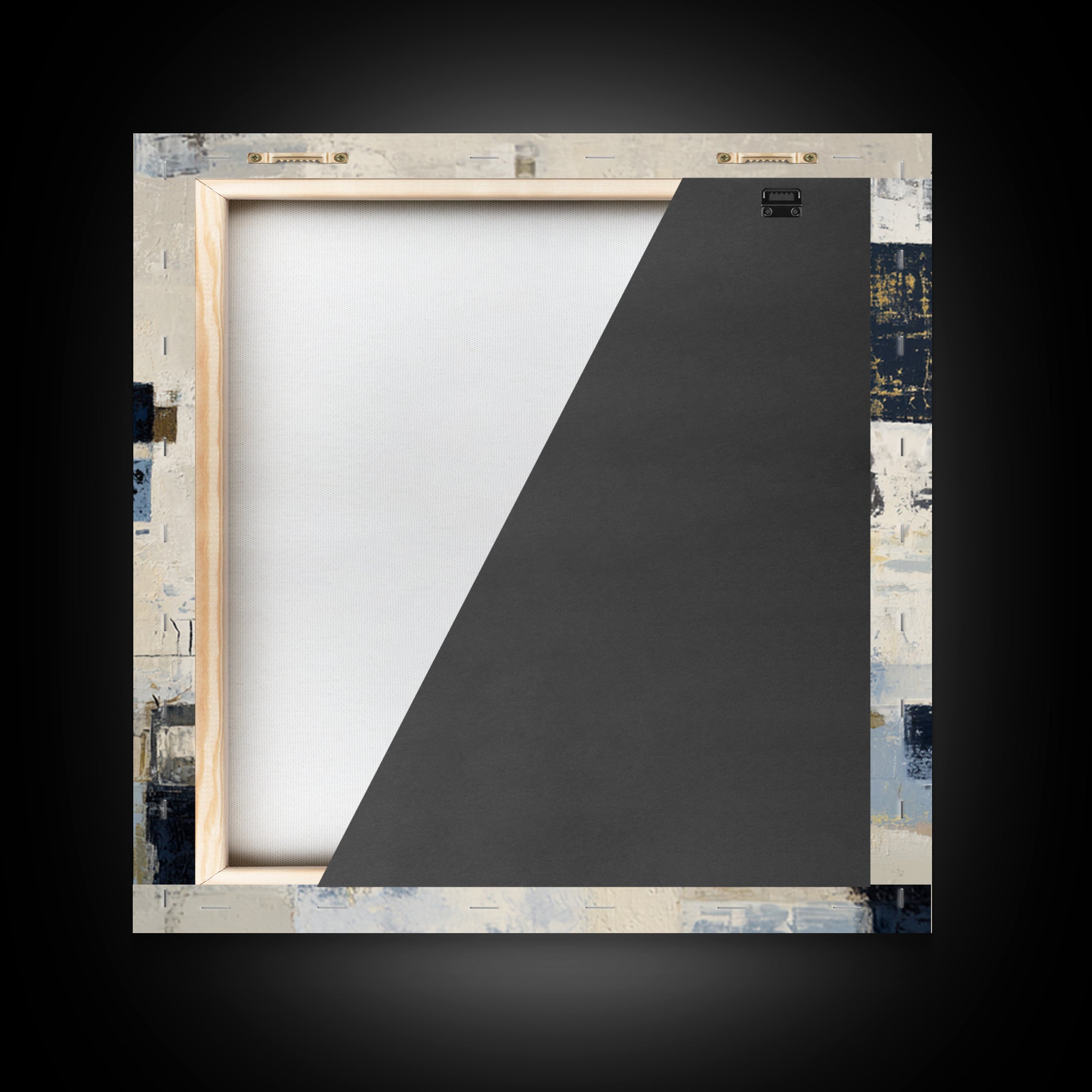 Clean Abstract Geometry Framed Canvas Print, Office Art, Bedroom Wall Art, Office Decor, Abstract Art, Focus, Room Decor, OFF-1x1-1