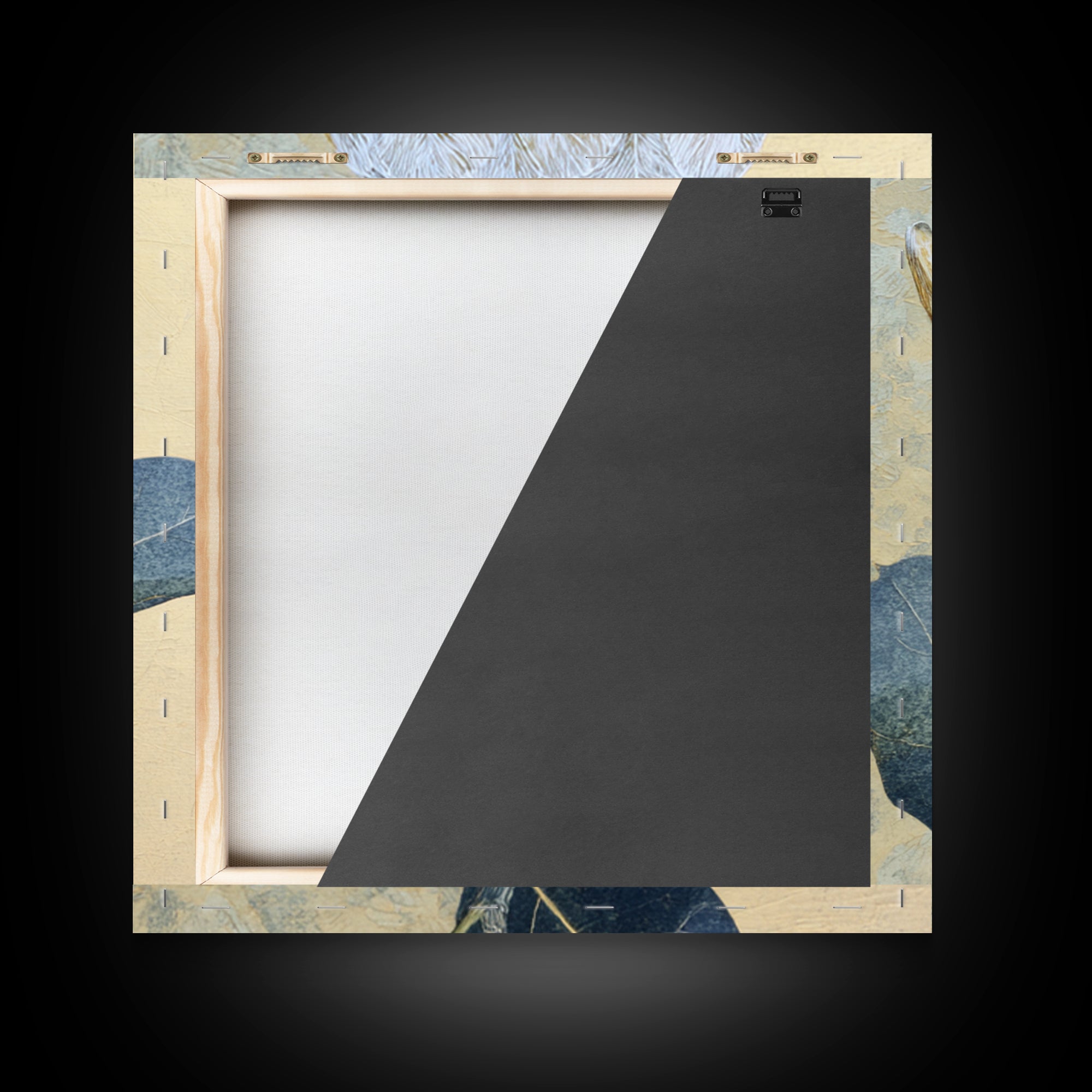 Modern Botanical Print Framed Canvas Print, Office Art, Trendy Wall Art, Office Decor, Fine Art, Focus, Minimalist Decor, OFF-1x1-100