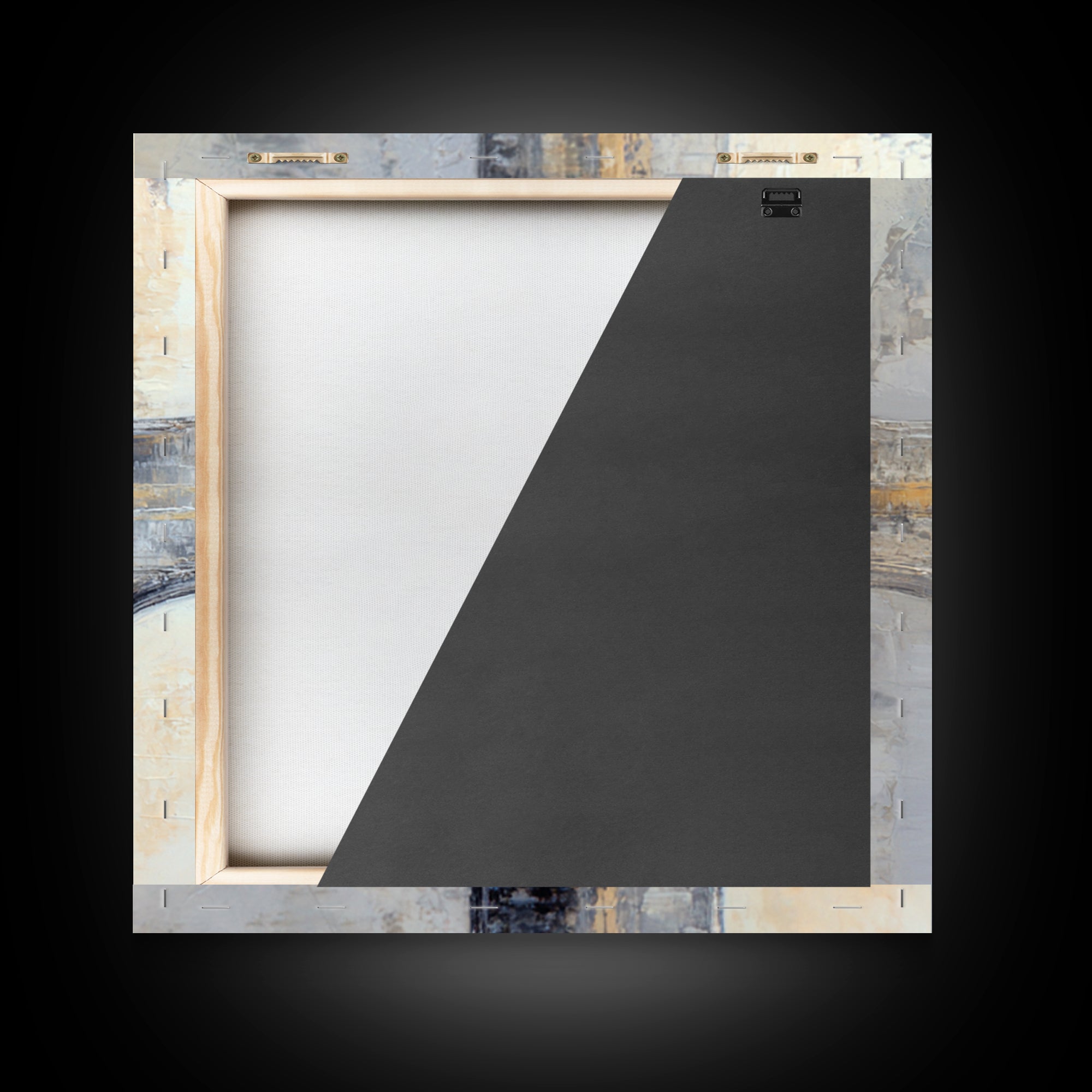 Monochrome Bridge Structure Framed Canvas Print, Office Art, Canvas Print, Office Decor, Abstract Art, Focus, Art Print, OFF-1x1-34