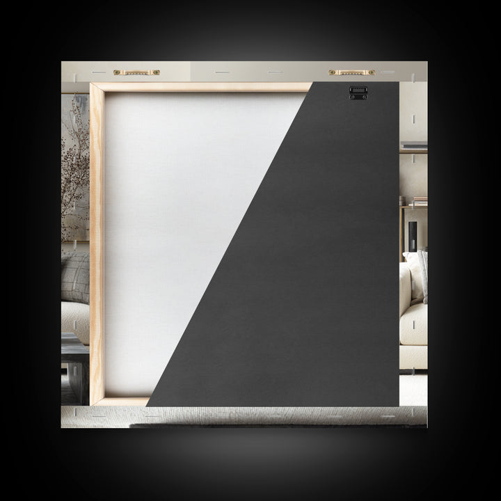 Monochrome Bridge Structure Framed Canvas Print, Office Art, Canvas Print, Office Decor, Abstract Art, Focus, Art Print, OFF-1x1-58