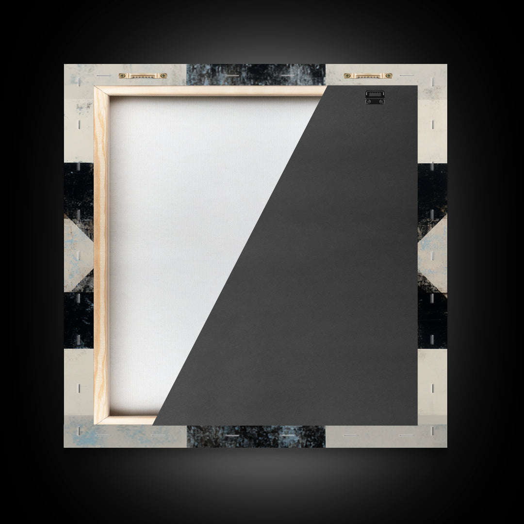 Subtle Motivational Symbol Using Arrows Without Text Framed Canvas Print, Office Art, Trendy Wall Art, Office Decor, Focus, OFF-1x1-63