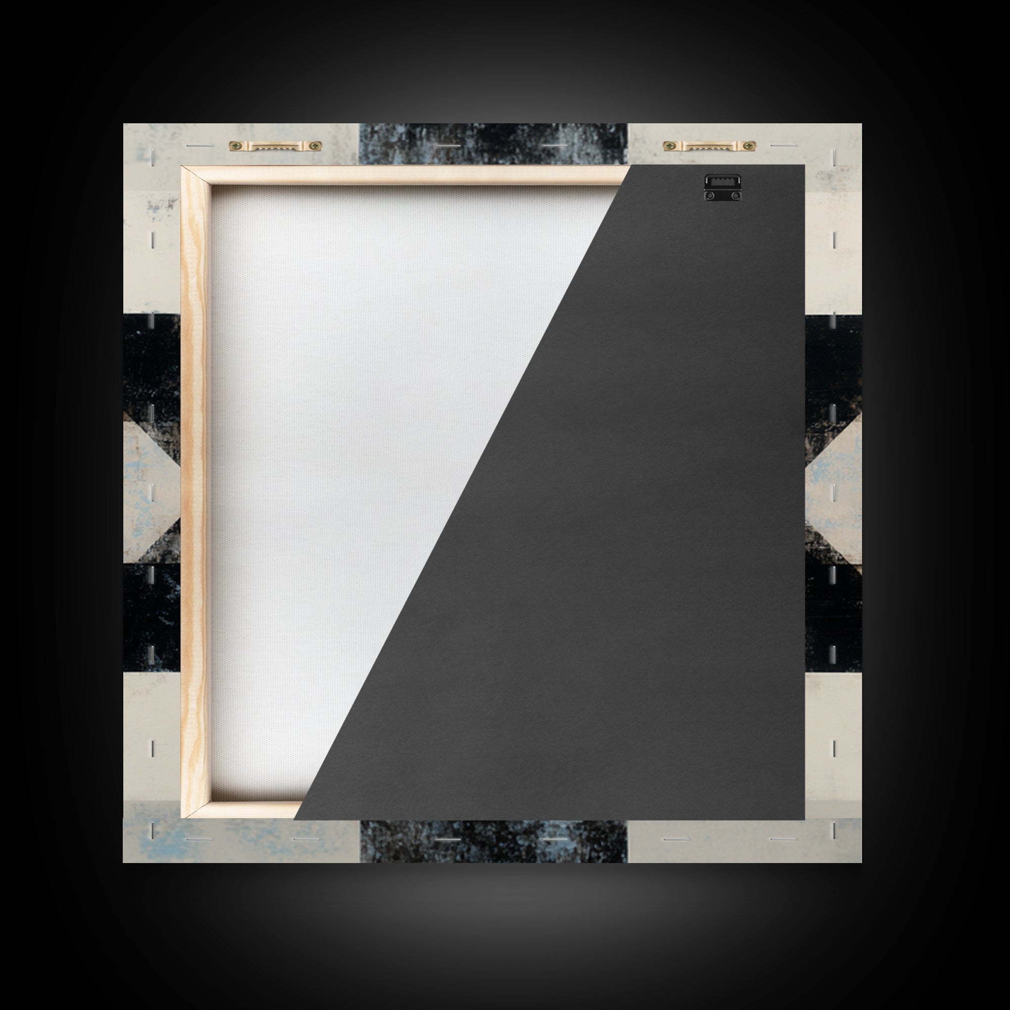 Subtle Motivational Symbol Using Arrows Without Text Framed Canvas Print, Office Art, Trendy Wall Art, Office Decor, Focus, OFF-1x1-63
