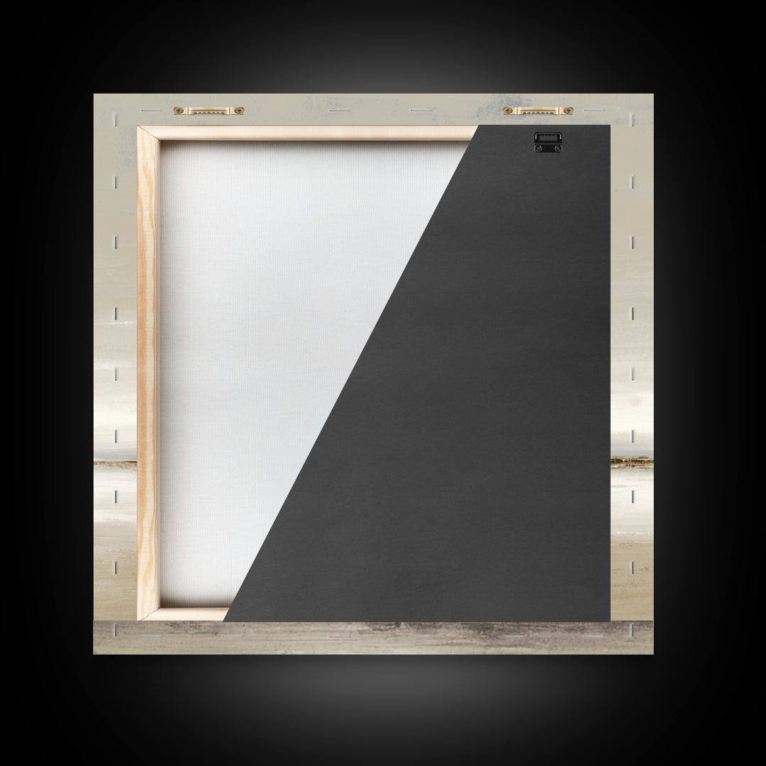 Dignified Neutral Landscape Framed Canvas Print, Office Art, Digital Wall Art, Office Decor, Oil Painting, Focus, OFF-1x1-7