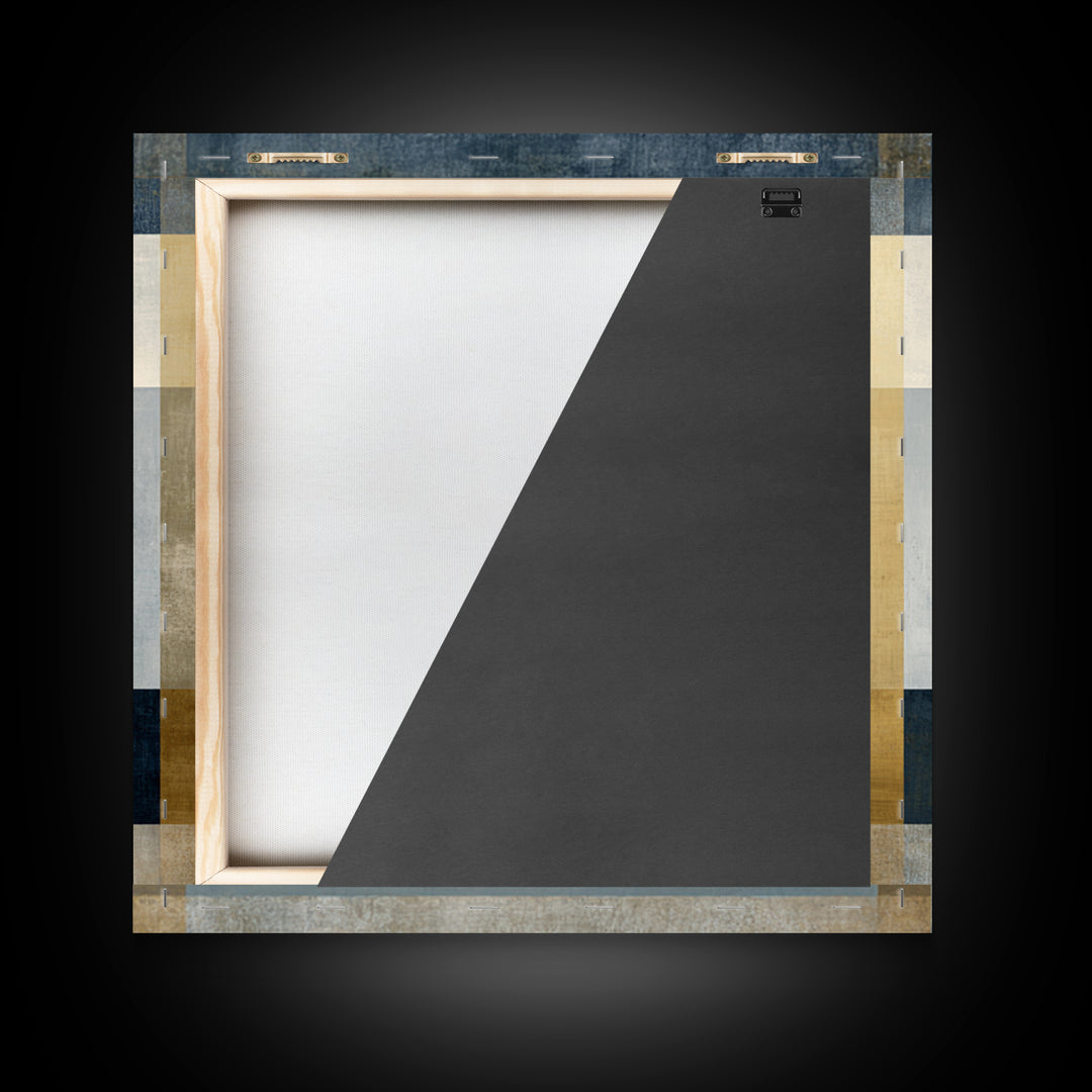 Clean Abstract Geometry Framed Canvas Print, Office Art, Art Print, Office Decor, Abstract Art, Focus, Printable, OFF-1x1-73