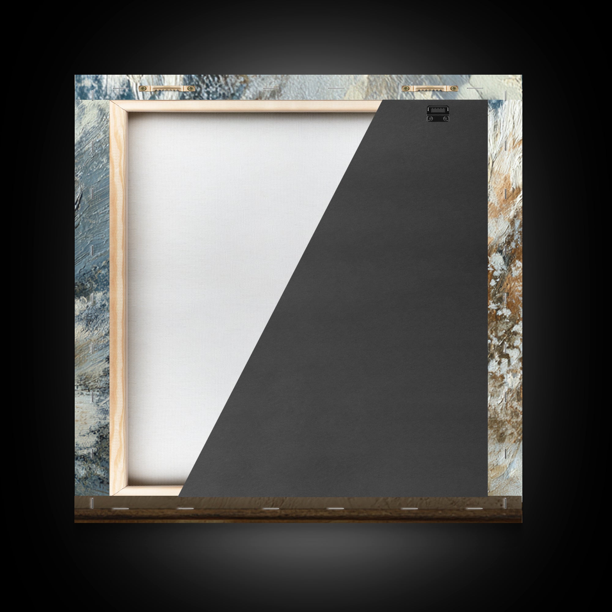 Desk Plant Botanical Closeup Framed Canvas Print, Office Art, Textured Painting, Office Decor, Oil Painting, Focus, Printables, OFF-1x1-88