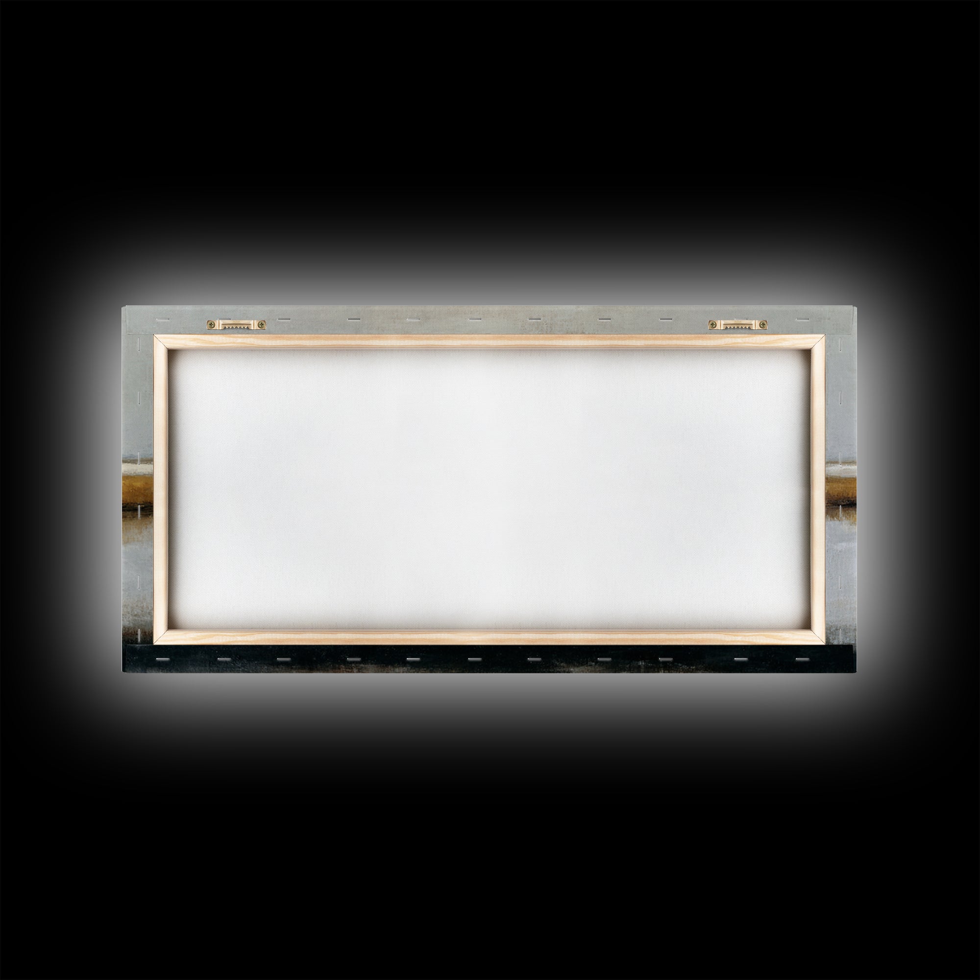 Dignified Neutral Landscape Framed Canvas Print, Office Art, Digital Wall Art, Office Decor, Oil Painting, Focus, OFF-2x1-3