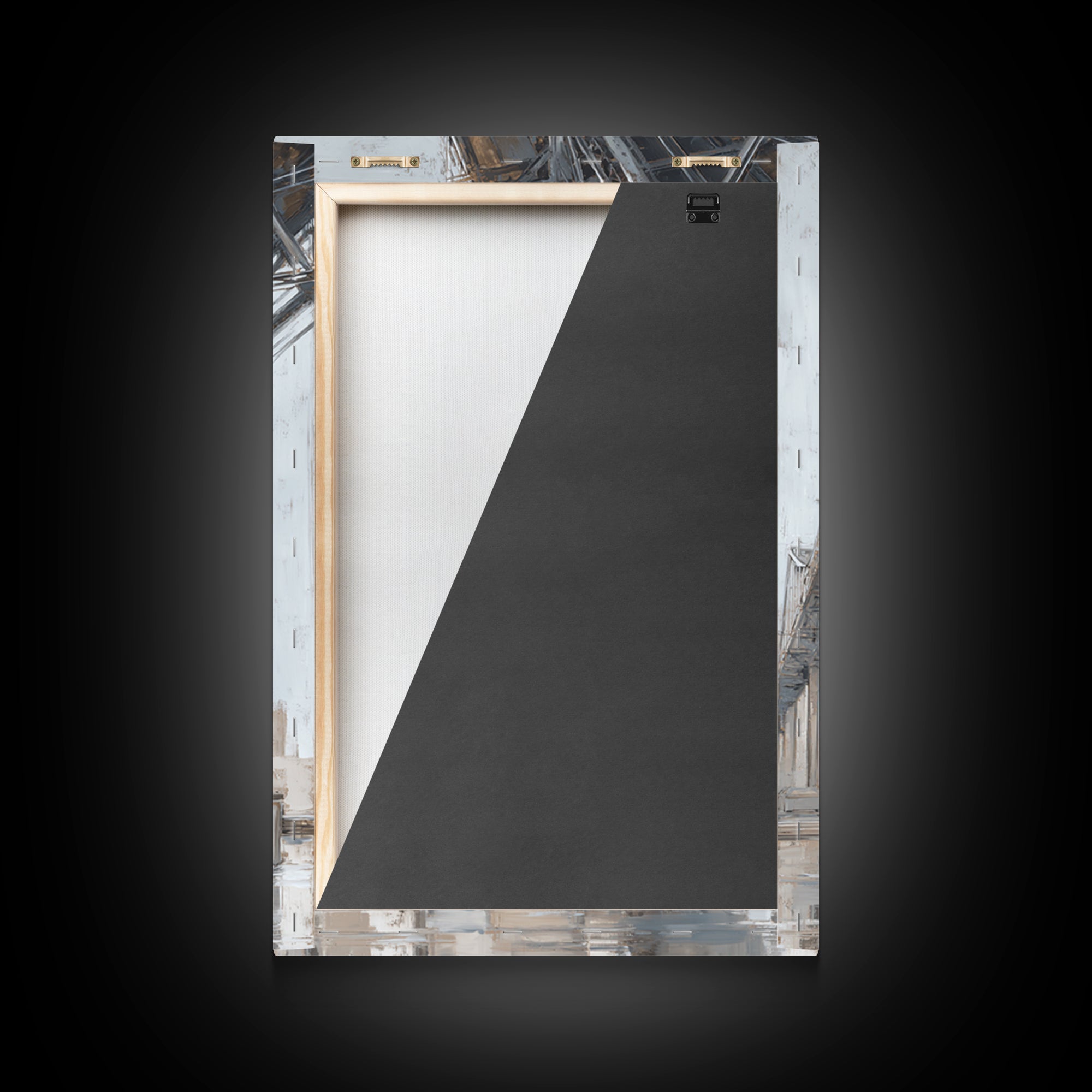 Monochrome Bridge Structure Framed Canvas Print, Office Art, Printable, Office Decor, Fine Art, Focus, Printable Art, OFF-2x3-90