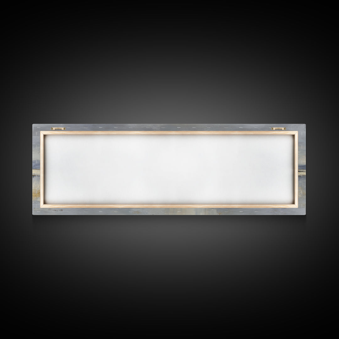 Dignified Neutral Landscape Framed Canvas Print, Office Art, Wall Decor, Office Decor, Fine Art, Focus, Abstract Art, OFF-3x1-47