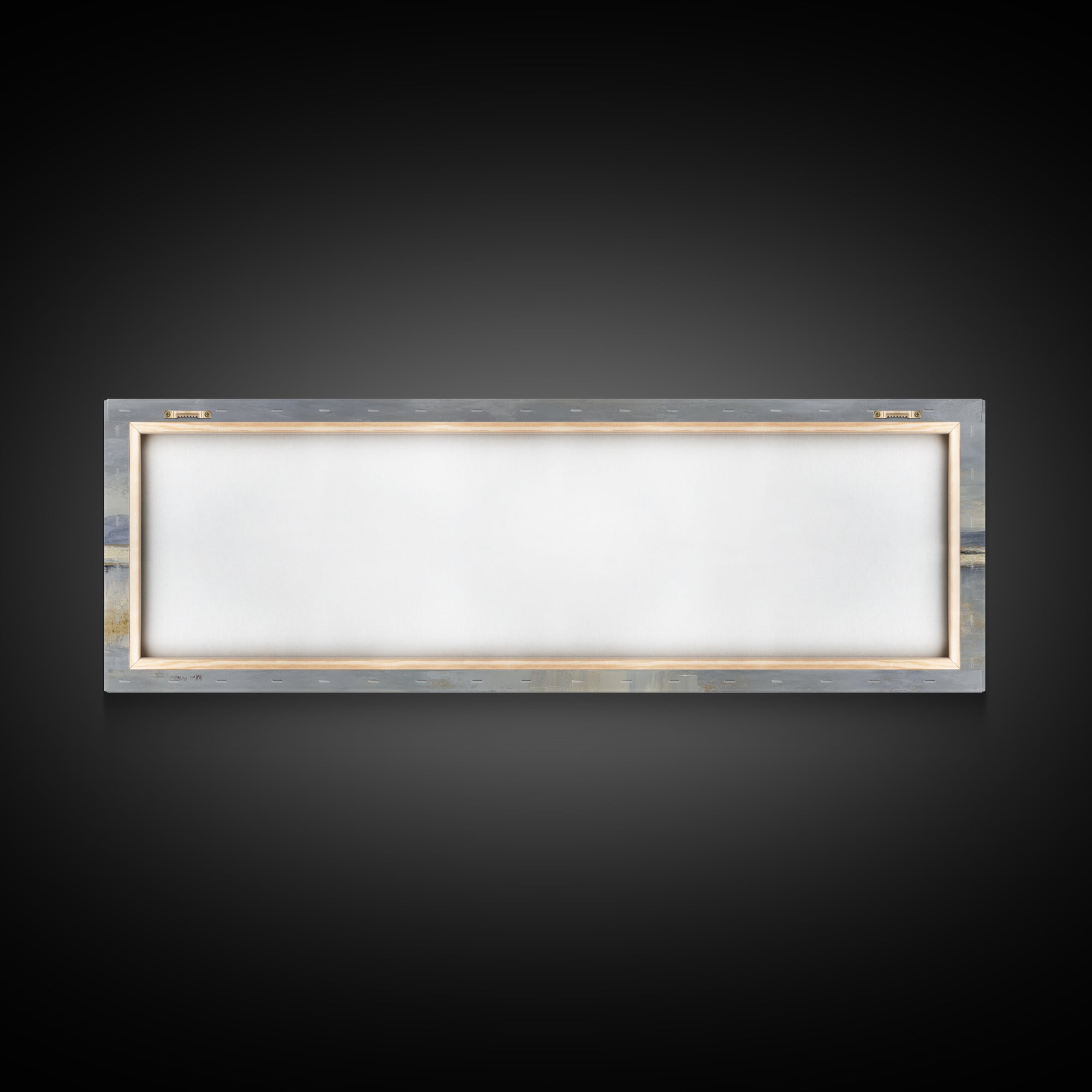 Dignified Neutral Landscape Framed Canvas Print, Office Art, Wall Decor, Office Decor, Fine Art, Focus, Abstract Art, OFF-3x1-47