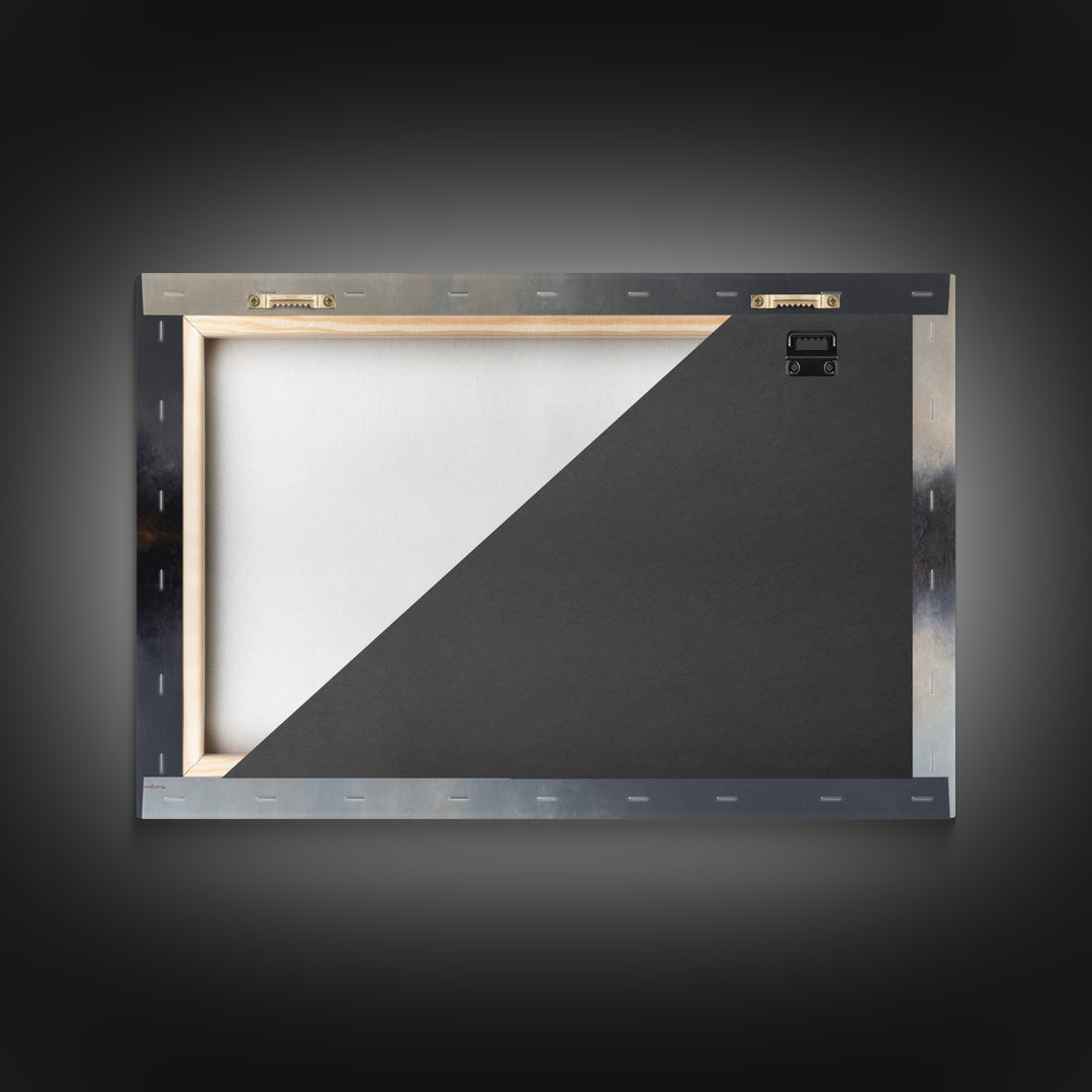 Abstract Light Beam Through Dark Shapes Canvas Print, Office Art, Art Deco, Office Decor, Abstract Art, Focus, Bedroom Wall Art, OFF-3x2-3