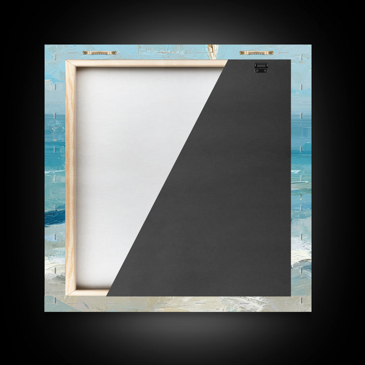 Sailboat on a Breezy Summer Horizon Canvas Print, Patio Art, Outdoor Wall Decor, Patio Decor, Fine Art, Outdoor, Yard Decor, PAT-1x1-15