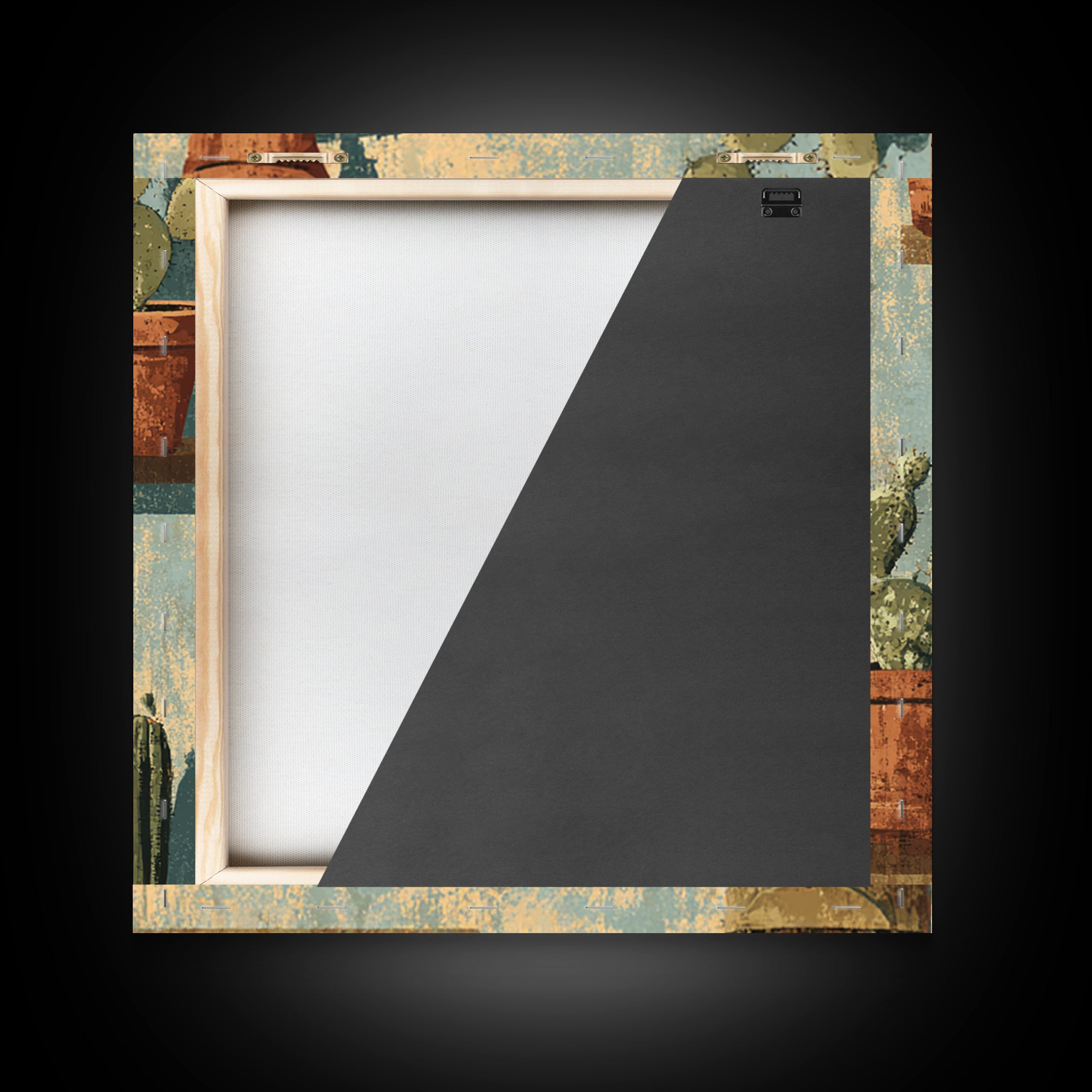 Cactus and Agave Framed Canvas Print, Patio Art, Patio Decor, Fine Art, Outdoor, Gallery Decor, Neutral Decor, Modern Decor, PAT-1x1-52