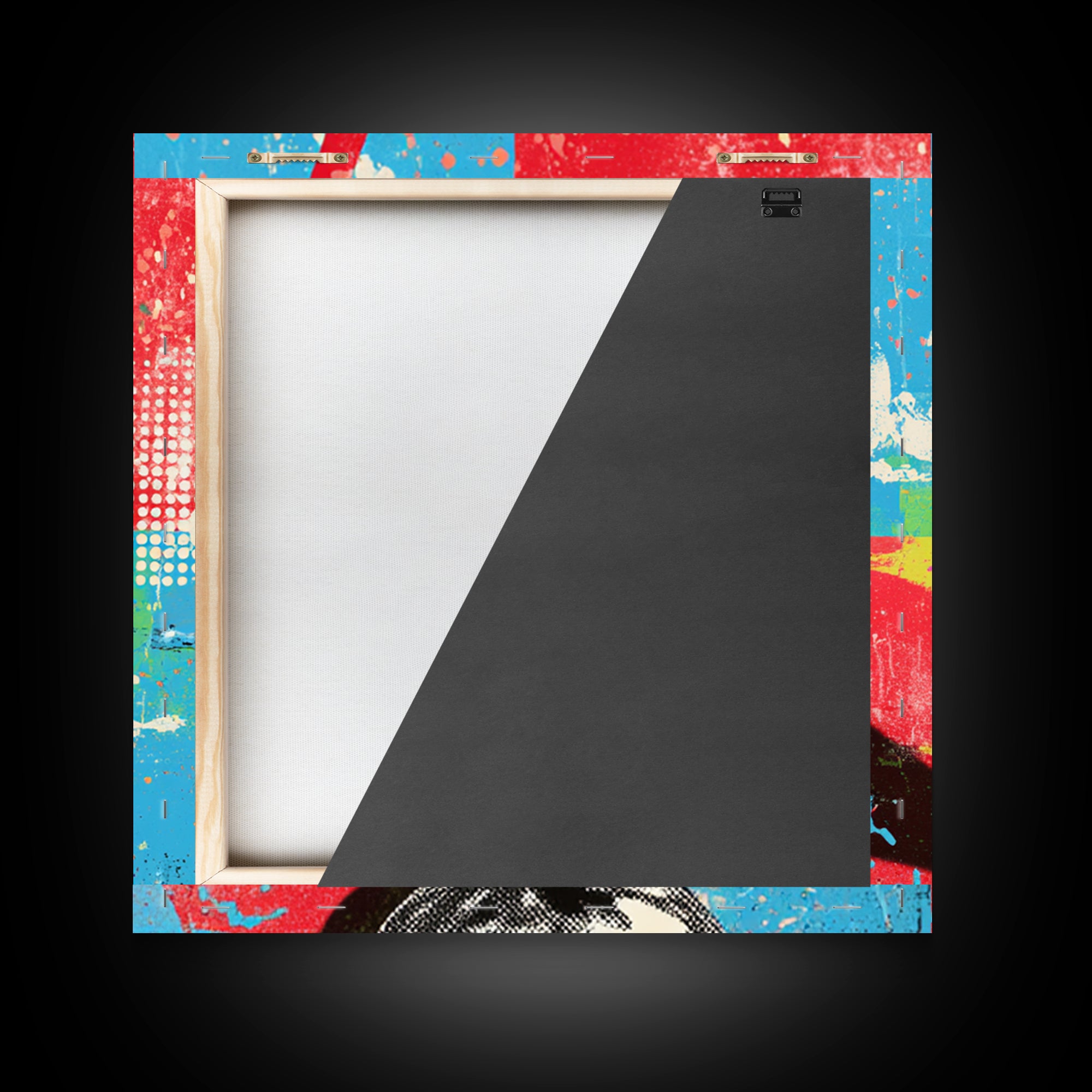 Milkshake Glass with Retro Diner Palette Framed Canvas Print, Pop Art, Apartment Decor, Living Room Decor, Fine Art, Pop, POP-1x1-64