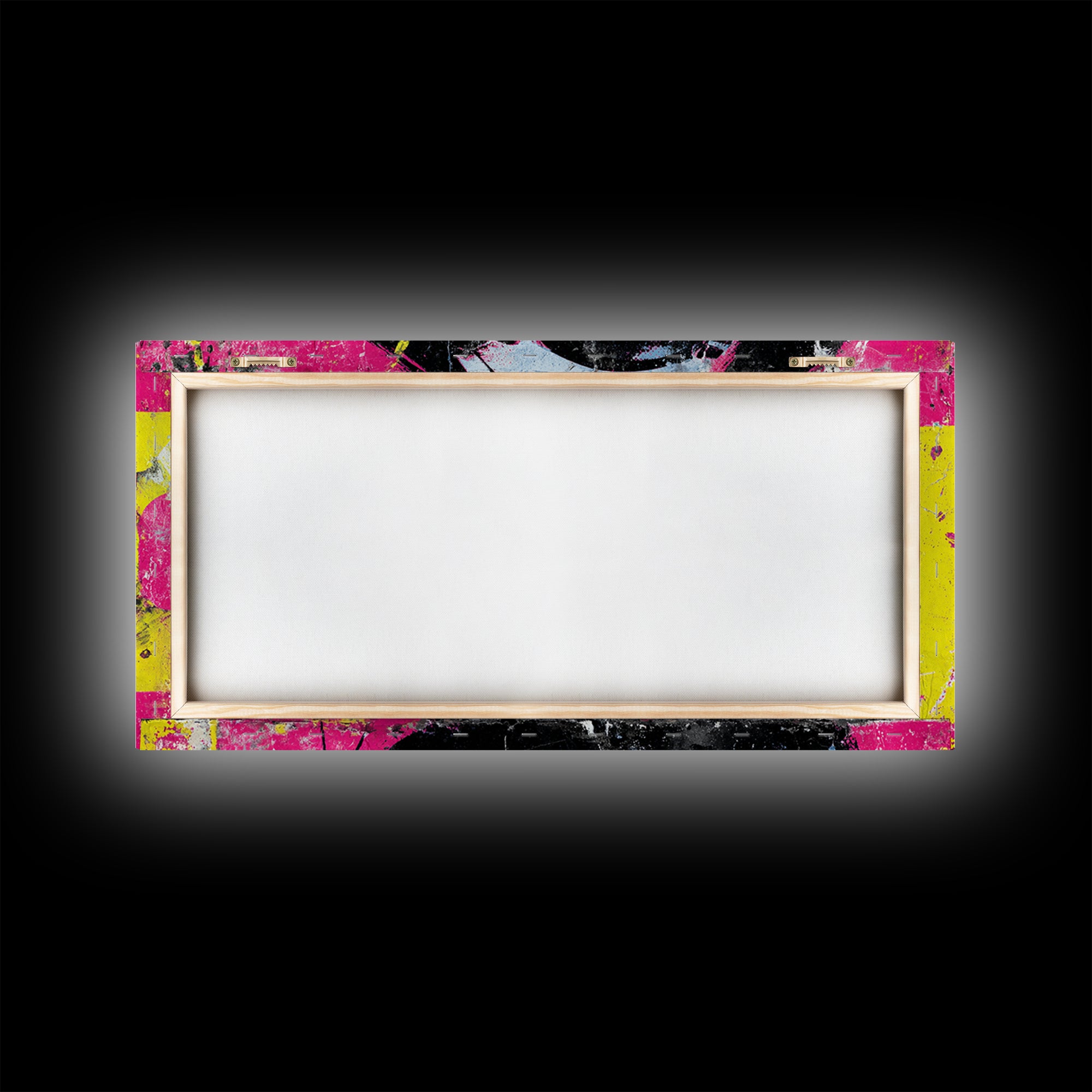 Glamorous Sunglasses Face Framed Canvas Print, Pop Art, Food Art, Living Room Decor, Pop, Fine Art Print, Statement Artwork, POP-2x1-100