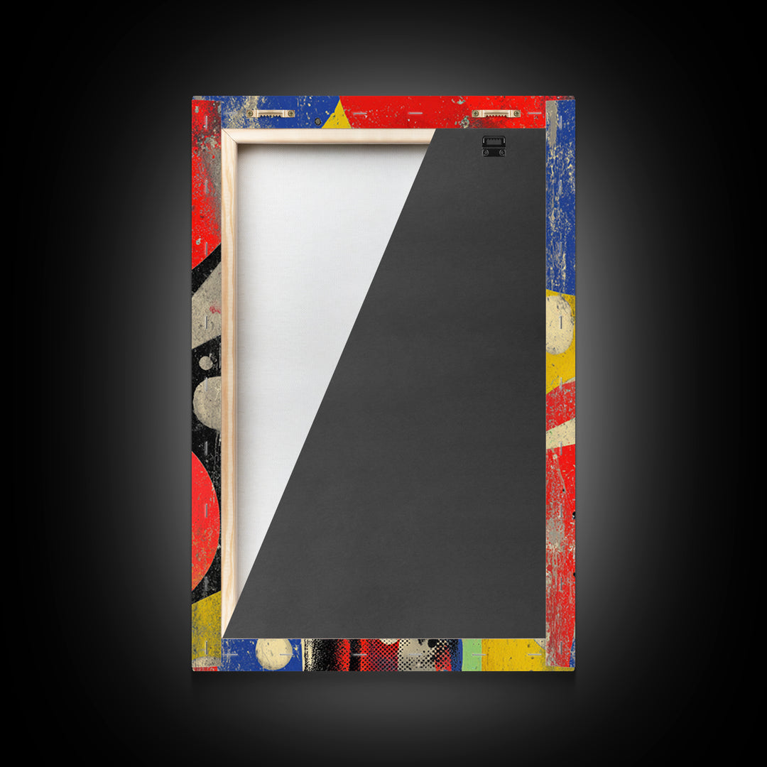 Retro Soda Bottle Framed Canvas Print, Pop Art, Art, Living Room Decor, Abstract Art, Pop, Bedroom Decor, Portrait, POP-2x3-59