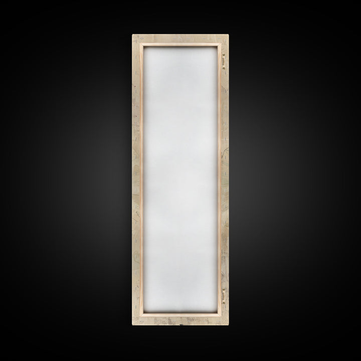 Japanese Folding Fans Cultural Art On Framed Canvas Print In Ukiyo-e Style Tall Skinny Traditional Wood Block Wall Decor