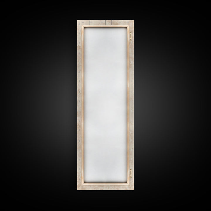 Abstract Hanging Lanterns On A Rustic Background – Framed Canvas Print With Skinny Art And Tall Art In Ukiyo-E Art And Japanese Style Art