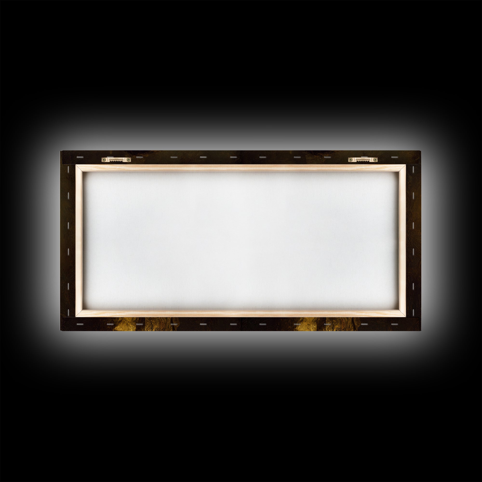 Gold Halo Portrait Framed Canvas Print, Renaissanceinspired Art, Neutral Decor, Living Room Decor, Fine Art, Classic, REN-2x1-1