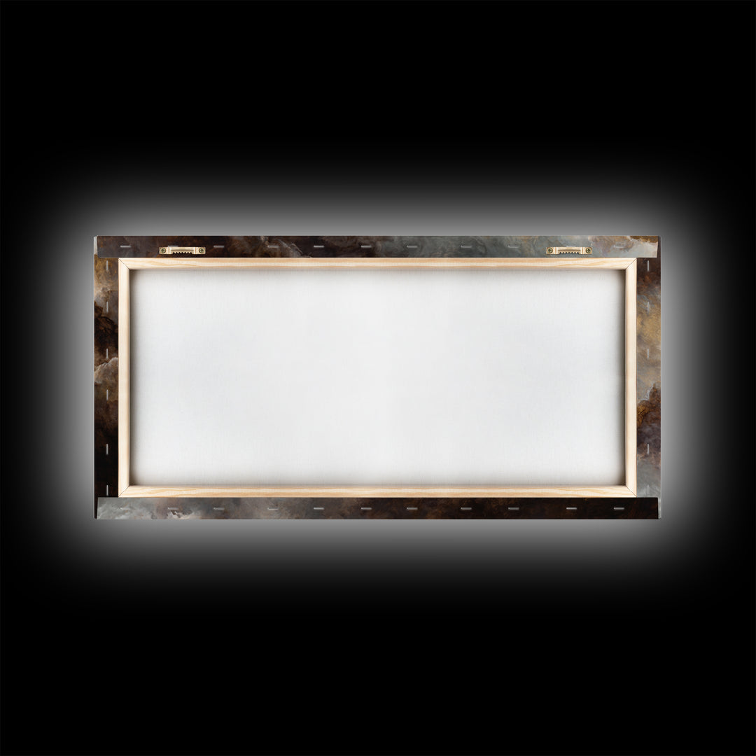 Fresco Celestial Ceiling Composition Canvas Print, Renaissanceinspired Art, Unique Wall Decor, Living Room Decor, Classic, REN-2x1-11