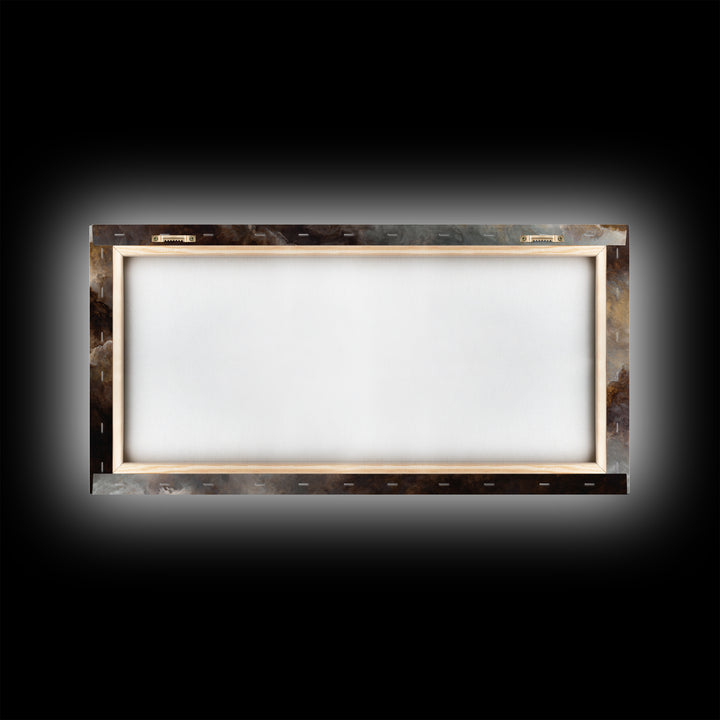 Fresco Celestial Ceiling Composition Canvas Print, Renaissanceinspired Art, Unique Wall Decor, Living Room Decor, Classic, REN-2x1-11