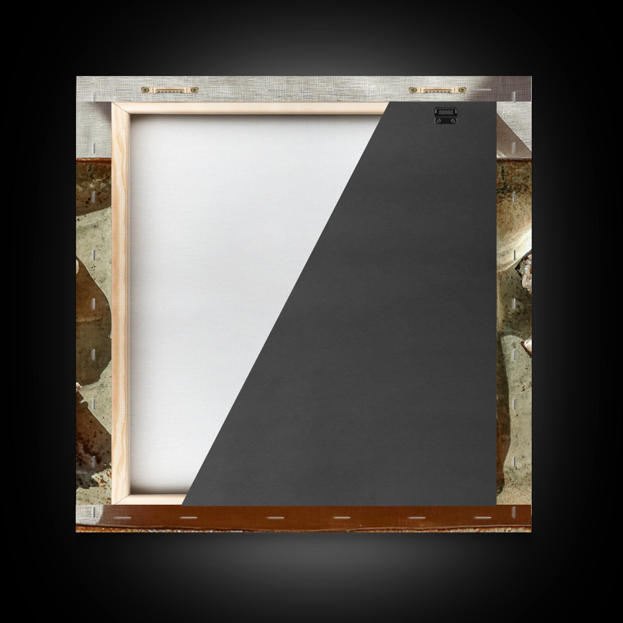 Sushi Fish and Ceramic Plate Composition Framed Canvas Print, Restaurant Art, Textured Painting, Restaurant Decor, Bistro, RES-1x1-29