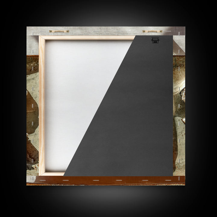Sushi Fish and Ceramic Plate Composition Framed Canvas Print, Restaurant Art, Textured Painting, Restaurant Decor, Bistro, RES-1x1-29