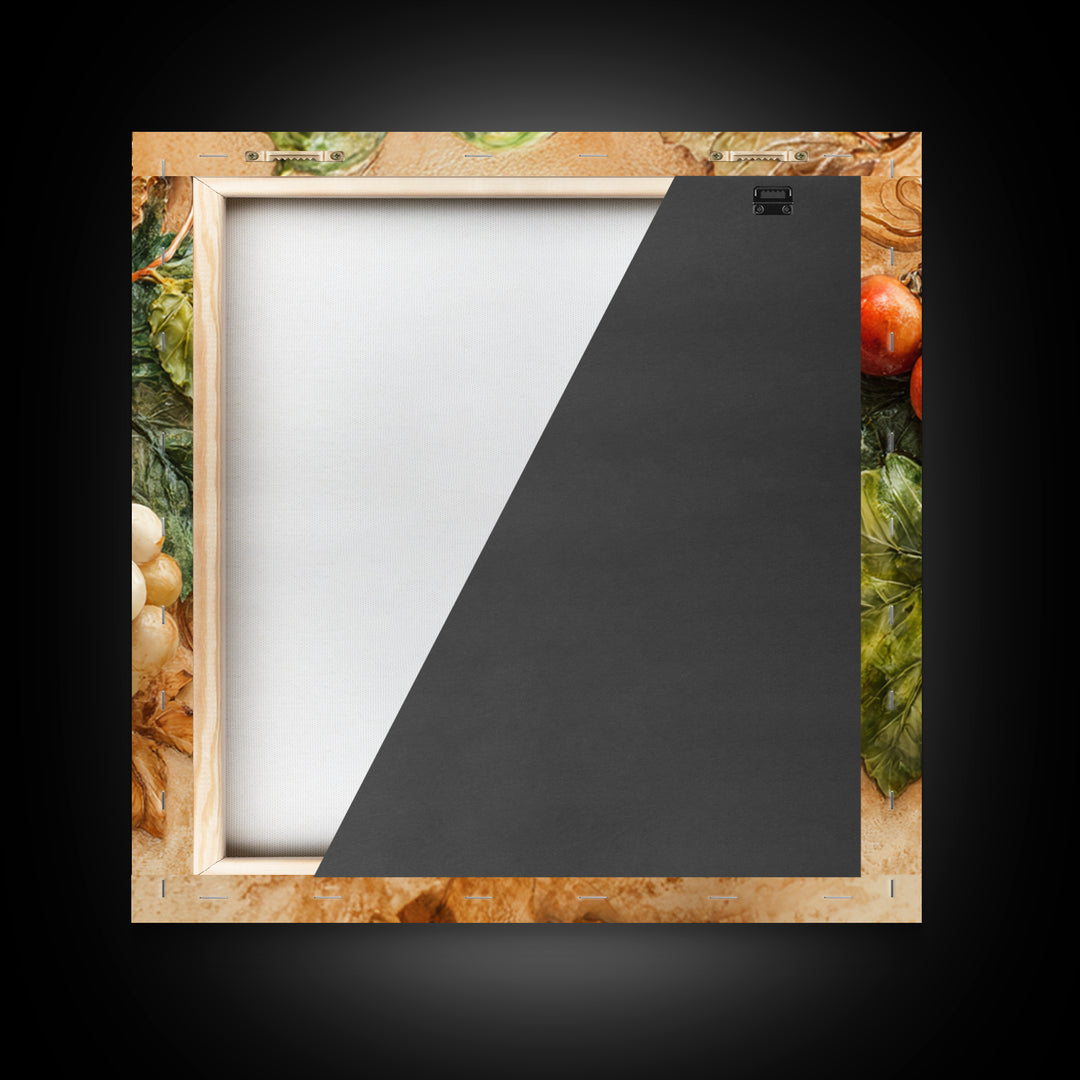 Wine Grapevine Botanical Study Framed Canvas Print, Restaurant Art, Wall Art Print, Restaurant Decor, Fine Art, Bistro, RES-1x1-39