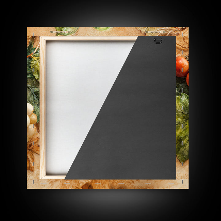 Wine Grapevine Botanical Study Framed Canvas Print, Restaurant Art, Wall Art Print, Restaurant Decor, Fine Art, Bistro, RES-1x1-39