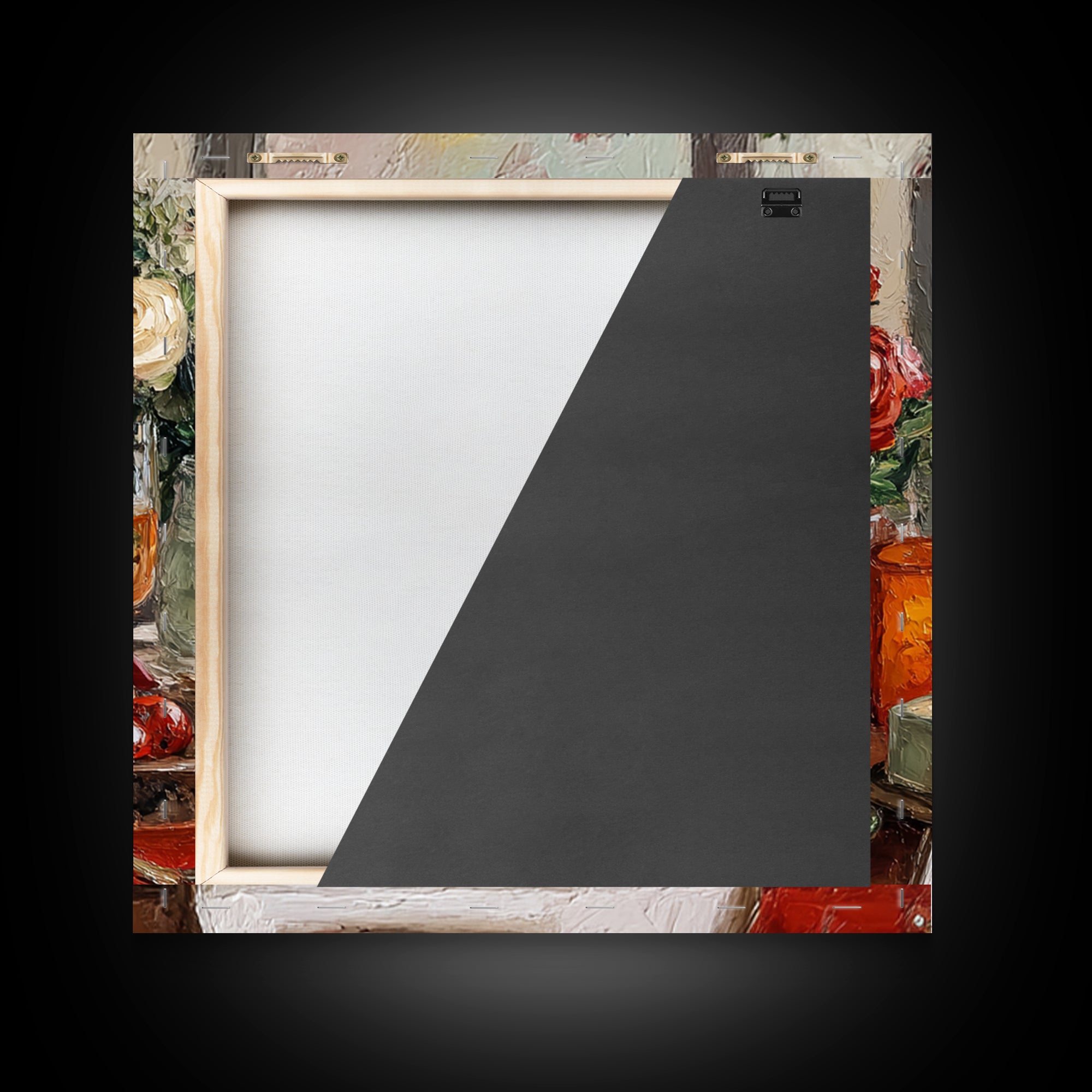 Elegant Table Objects Framed Canvas Print, Restaurant Art, Wall Decor, Restaurant Decor, Oil Painting, Bistro, Farmhouse Decor, RES-1x1-48