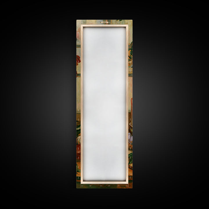 Elegant Table Objects Framed Canvas Print, Restaurant Art, Canvas, Restaurant Decor, Fine Art, Bistro, Living Room Decor, RES-1x3-36