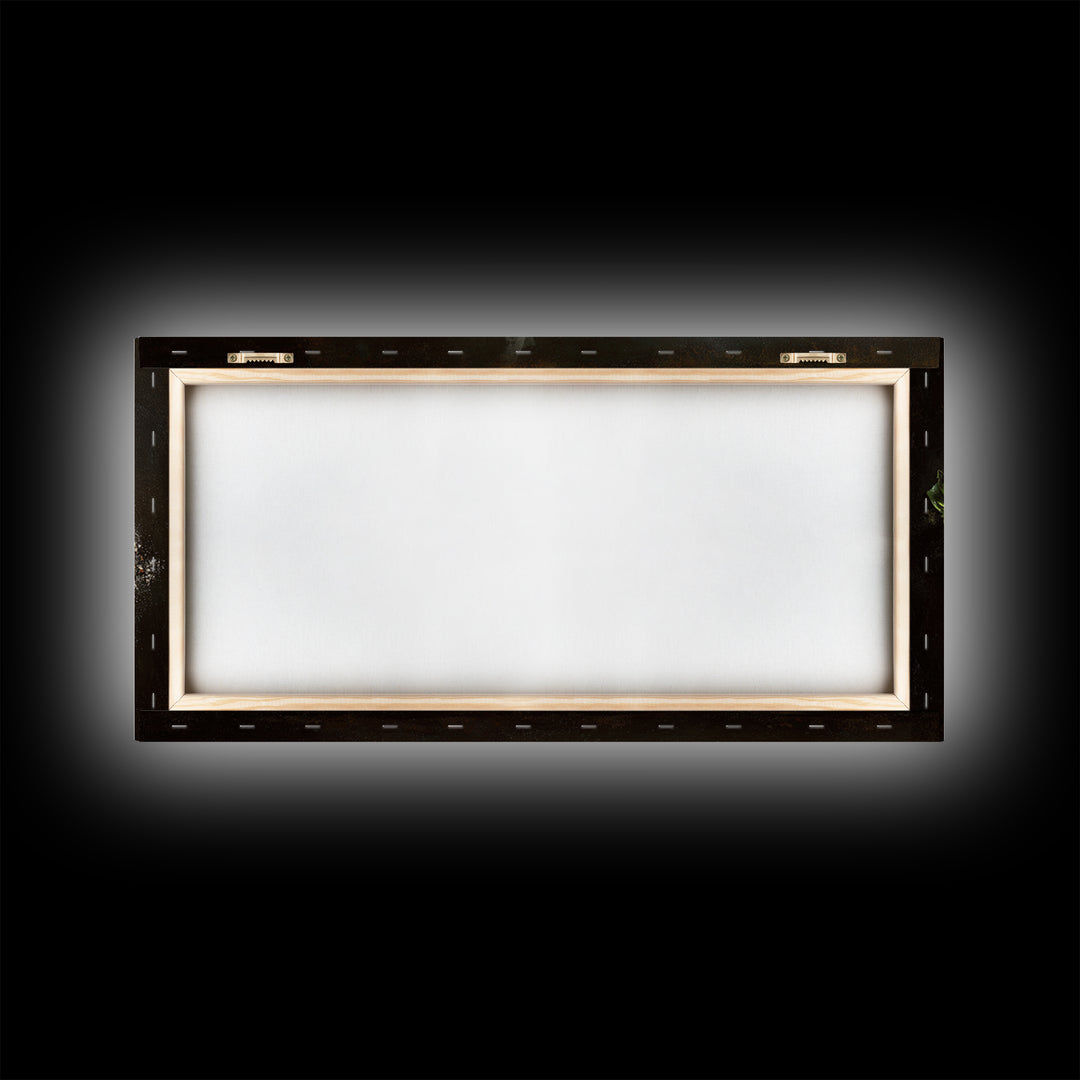 Blackboard Menu Feeling Without Readable Text Canvas Print, Restaurant Art, Canvas, Restaurant Decor, Fine Art, Bistro, RES-2x1-17
