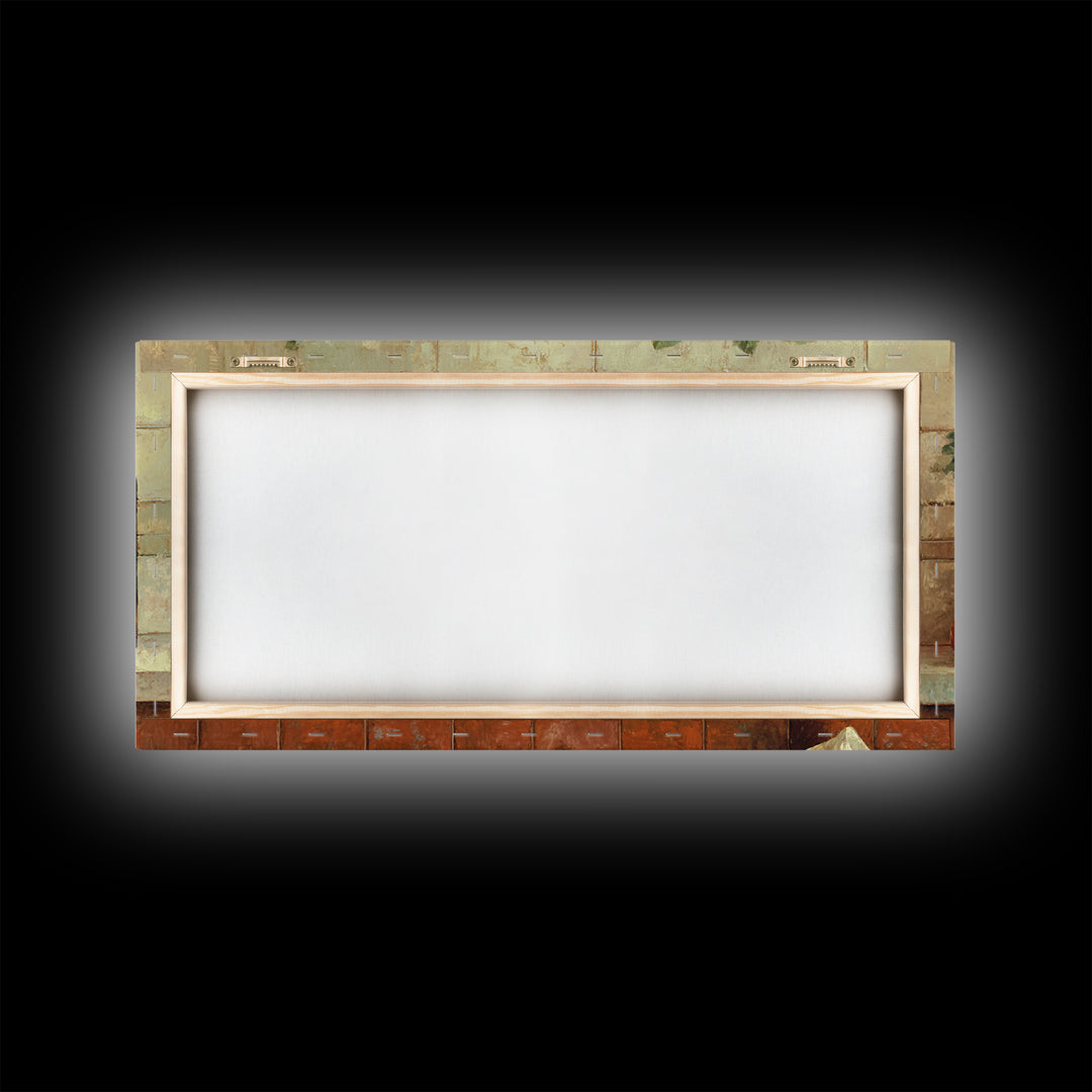 Cocktail and Citrus Bar Composition Framed Canvas Print, Restaurant Art, Kitchen Art, Restaurant Decor, Fine Art, Bistro, RES-2x1-55