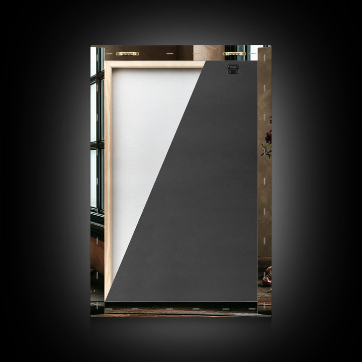 Elegant Table Objects Framed Canvas Print, Restaurant Art, Framed Wall Art, Restaurant Decor, Watercolor Art, Bistro, RES-2x3-80