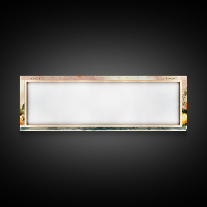 Cocktail and Citrus Bar Composition Framed Canvas Print, Restaurant Art, Large Wall Art, Restaurant Decor, Fine Art, Bistro, RES-3x1-51