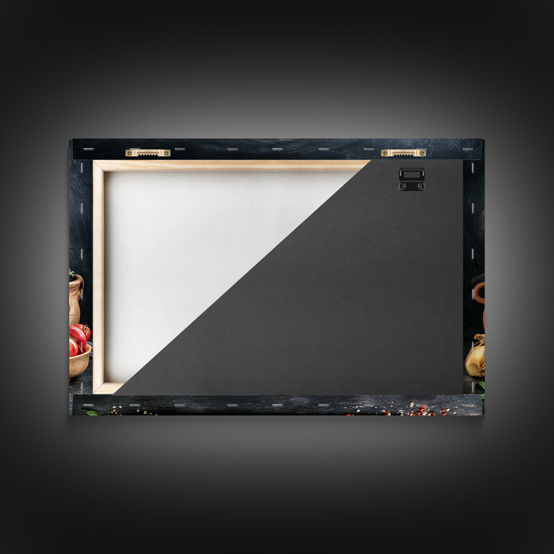 Blackboard Menu Feeling Without Readable Text Canvas Print, Restaurant Art, Neutral Decor, Restaurant Decor, Fine Art, Bistro, RES-3x2-49