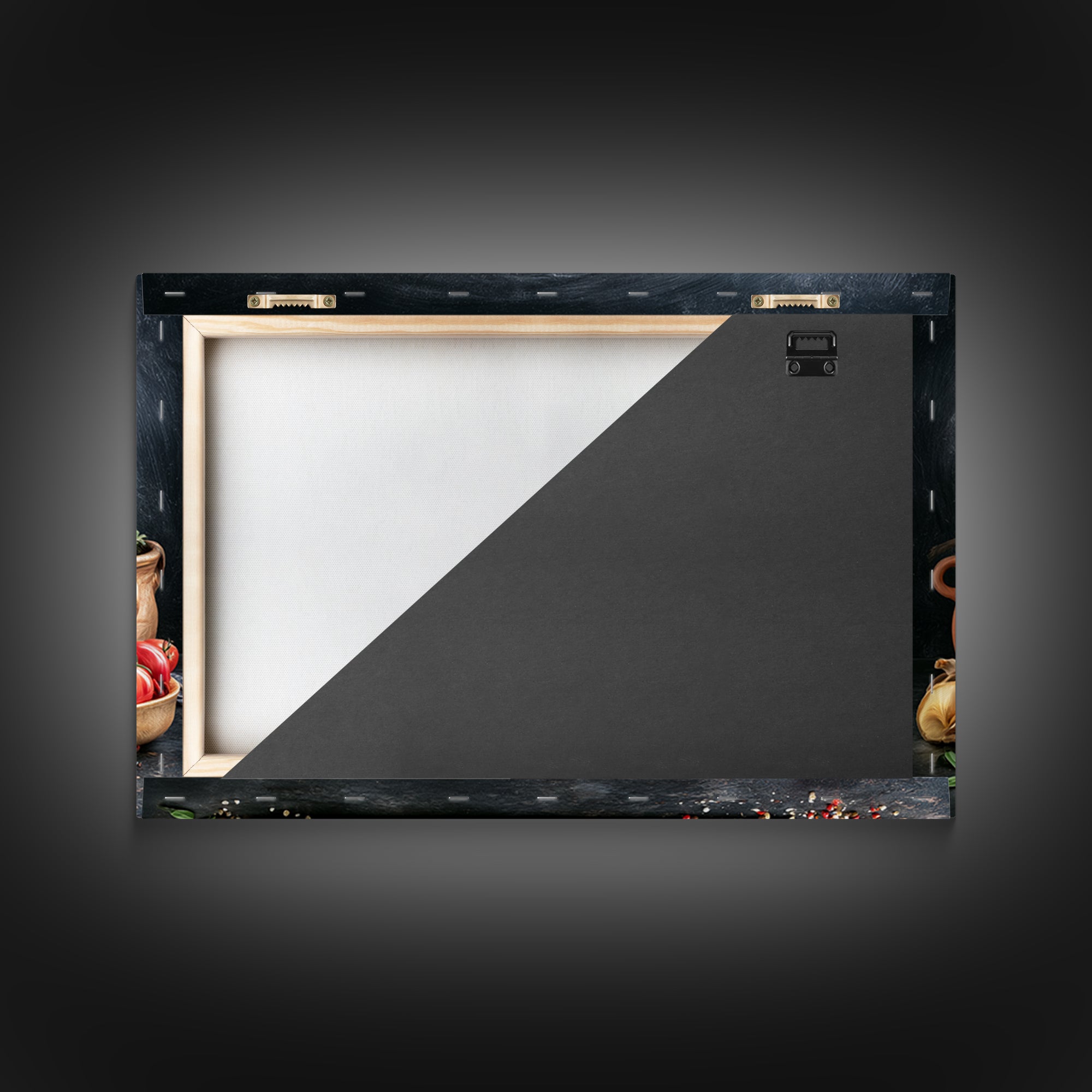 Blackboard Menu Feeling Without Readable Text Canvas Print, Restaurant Art, Neutral Decor, Restaurant Decor, Fine Art, Bistro, RES-3x2-49