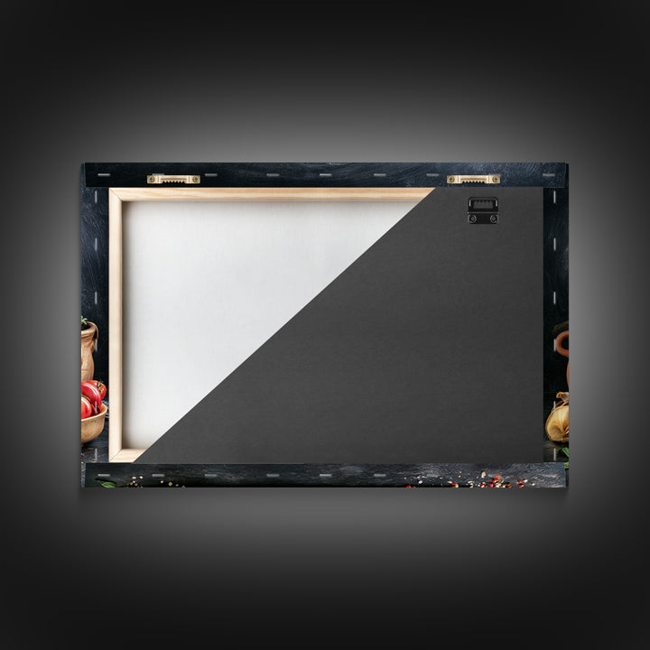 Blackboard Menu Feeling Without Readable Text Canvas Print, Restaurant Art, Neutral Decor, Restaurant Decor, Fine Art, Bistro, RES-3x2-49