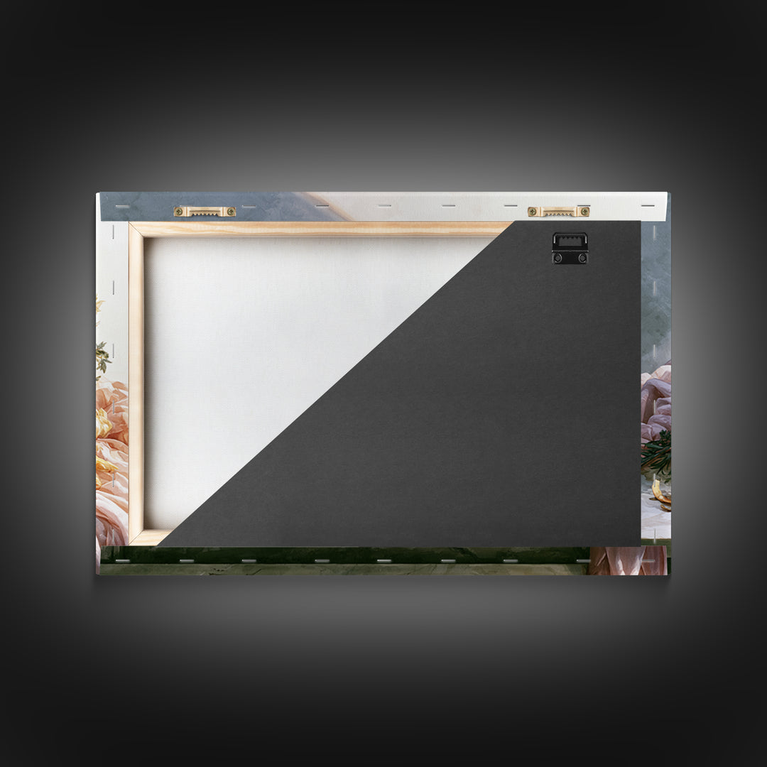 Blackboard Menu Feeling Without Readable Text Canvas Print, Restaurant Art, Neutral Decor, Restaurant Decor, Fine Art, Bistro, RES-3x2-73