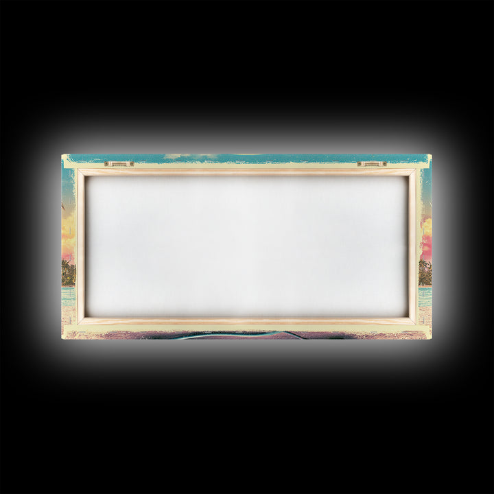 Cassette Tape and Headphones Graphic Canvas Print, Retro Art, Posters, Living Room Decor, Watercolor Art, Retro, Printable Art, RET-2x1-74