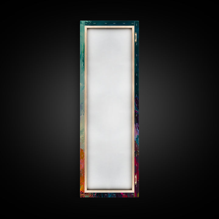 Abstract Desert Cactus Wildflower Art Framed Canvas Print | Southwest Wall Art | Botanical Prints | Boho Wall Art | Moody Art