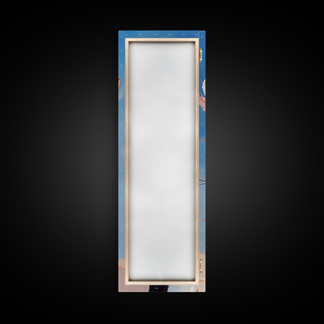 Desert Cactus Framed Canvas Print southwest wall art agave painting moody art gift idea her rustic decor