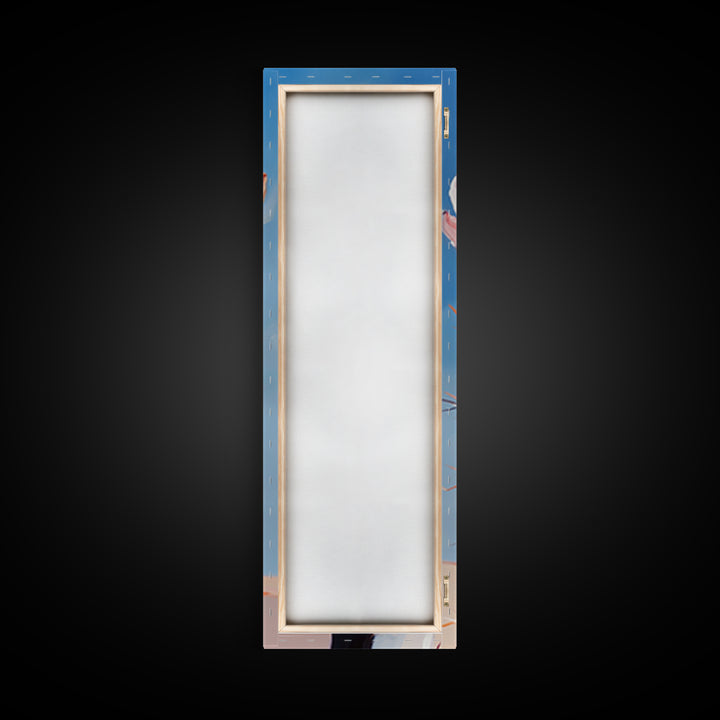 Desert Cactus Framed Canvas Print southwest wall art agave painting moody art gift idea her rustic decor