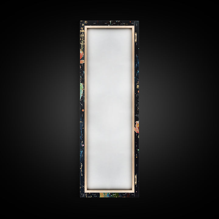 Blooming Cactus Canvas Print pink orange wall art southwest wall art agave painting boho art botanical prints