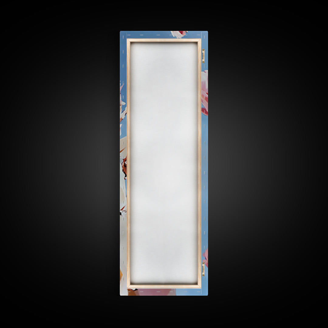 Desert Cactus Painting Framed Canvas Print Colorful Landscape Art, Joshua Tree Art, Boho Wall Art, Coastal Cowgirl Wall Art, Gift Idea