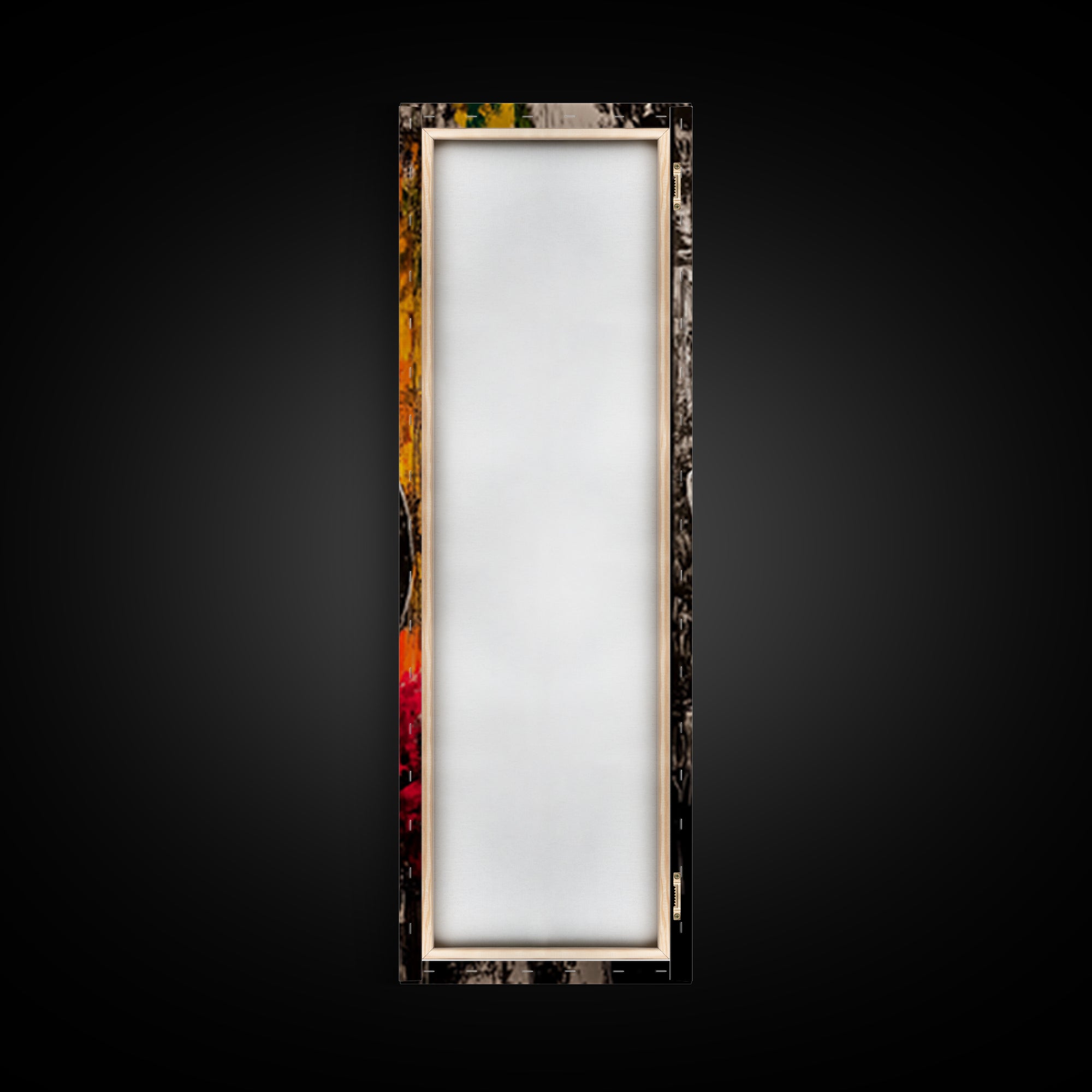 Black and White Cowboy Hat Framed Canvas Print, Moody Art, Southwest Wall Art, Rustic Wall Art, Wabi Sabi Art, Extra Wide Art