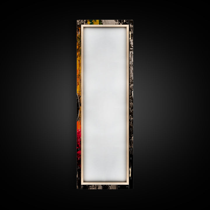 Black and White Cowboy Hat Framed Canvas Print, Moody Art, Southwest Wall Art, Rustic Wall Art, Wabi Sabi Art, Extra Wide Art